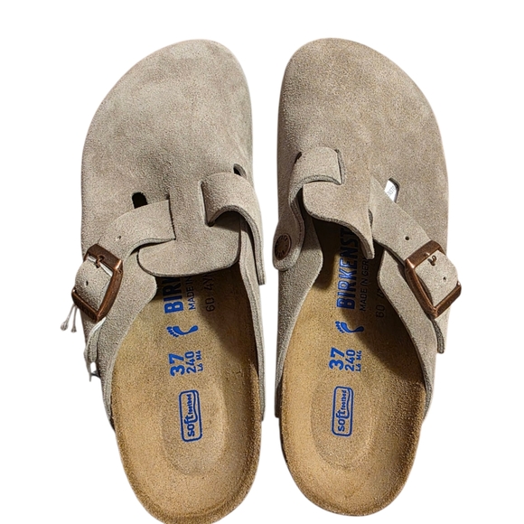 Birkenstock Boston Soft Footbed Suede Clogs Size 6 - Picture 6 of 12